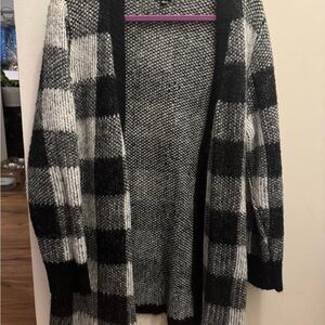 Torrid Monochrome Checkered Cardigan
